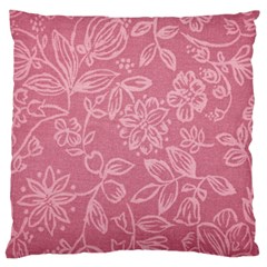 Floral Rose Flower Embroidery Pattern Standard Flano Cushion Case (two Sides) by paulaoliveiradesign