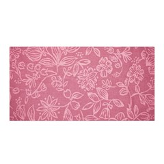 Floral Rose Flower Embroidery Pattern Satin Wrap by paulaoliveiradesign