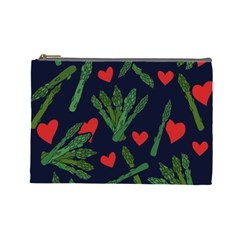 Asparagus Lover Cosmetic Bag (large)  by BubbSnugg