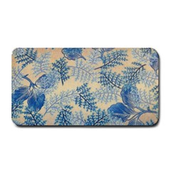 Fabric Embroidery Blue Texture Medium Bar Mats by paulaoliveiradesign