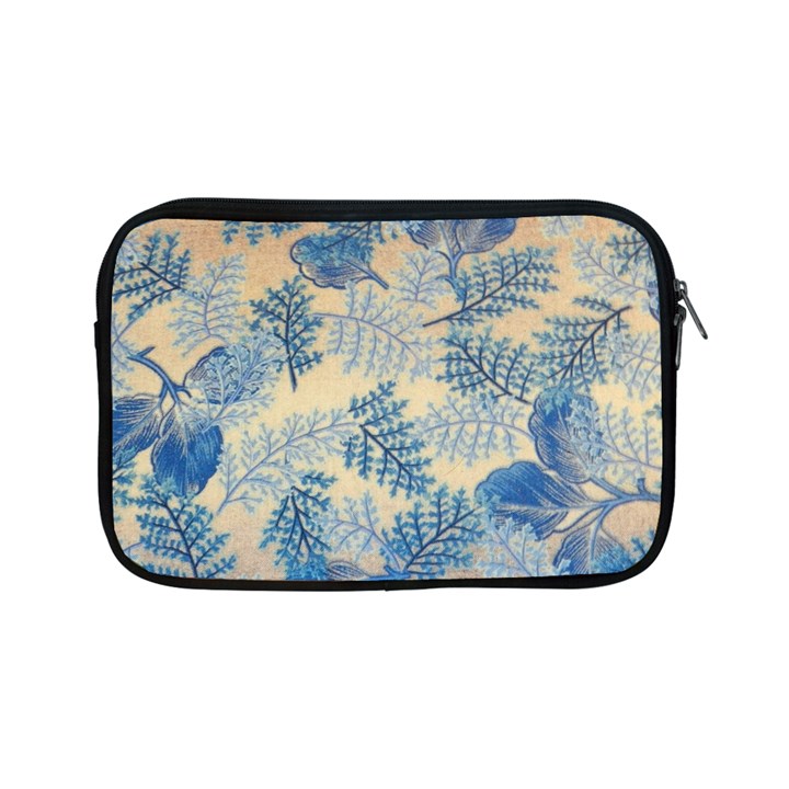 Fabric Embroidery Blue Texture Apple iPad Mini Zipper Cases