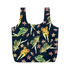 Reverse Mermaids Full Print Recycle Bags (m)  by BubbSnugg