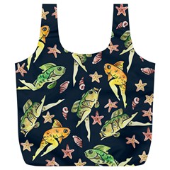 Reverse Mermaids Full Print Recycle Bags (l) 