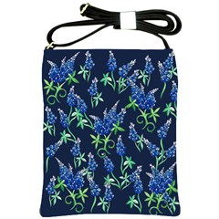 Bluebonnets Shoulder Sling Bags by BubbSnugg