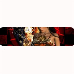 Steampunk, Beautiful Steampunk Lady With Clocks And Gears Large Bar Mats by FantasyWorld7