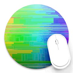 Colors Rainbow Pattern Round Mousepads