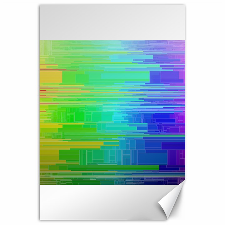 Colors Rainbow Pattern Canvas 20  x 30  