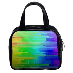 Colors Rainbow Pattern Classic Handbags (2 Sides) by paulaoliveiradesign