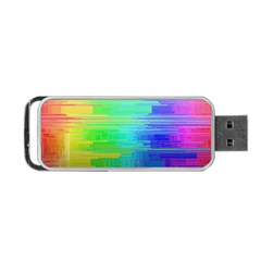 Colors Rainbow Pattern Portable Usb Flash (two Sides) by paulaoliveiradesign