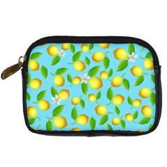 Lemon Pattern Digital Camera Cases by Valentinaart