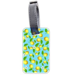 Lemon Pattern Luggage Tags (two Sides) by Valentinaart