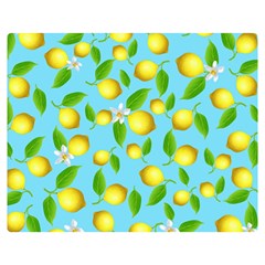 Lemon Pattern Double Sided Flano Blanket (medium)  by Valentinaart