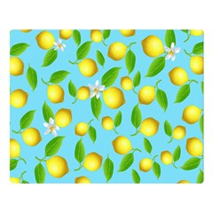 Lemon Pattern Double Sided Flano Blanket (large)  by Valentinaart