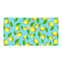 Lemon Pattern Satin Wrap by Valentinaart