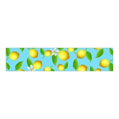 Lemon Pattern Velvet Scrunchie by Valentinaart