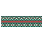 Ethnic Geometric Pattern Satin Scarf (Oblong) Front