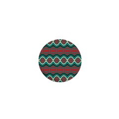 Ethnic Geometric Pattern 1  Mini Magnets by linceazul