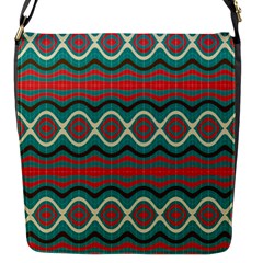 Ethnic Geometric Pattern Flap Messenger Bag (s) by linceazul