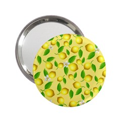 Lemon Pattern 2 25  Handbag Mirrors by Valentinaart