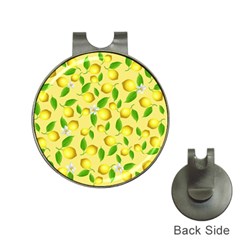 Lemon Pattern Hat Clips With Golf Markers by Valentinaart