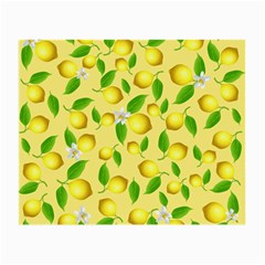 Lemon Pattern Small Glasses Cloth by Valentinaart