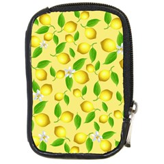 Lemon Pattern Compact Camera Cases by Valentinaart