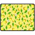 Lemon pattern Fleece Blanket (Medium)  60 x50  Blanket Front