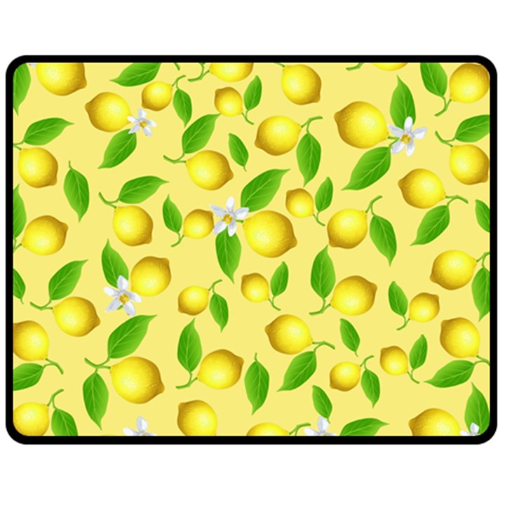 Lemon pattern Fleece Blanket (Medium) 