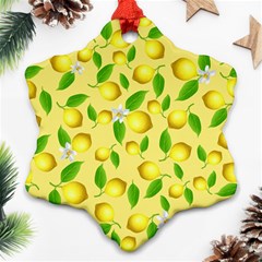 Lemon Pattern Ornament (snowflake)