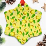 Lemon pattern Ornament (Snowflake) Front