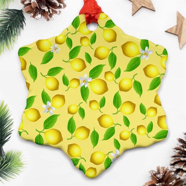 Lemon pattern Ornament (Snowflake)