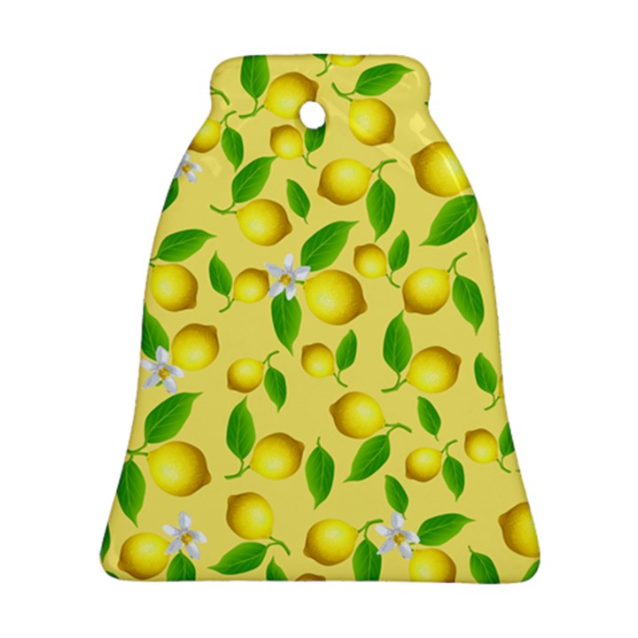 Lemon pattern Bell Ornament (Two Sides)