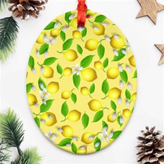 Lemon Pattern Ornament (oval Filigree) by Valentinaart