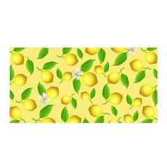 Lemon Pattern Satin Wrap by Valentinaart