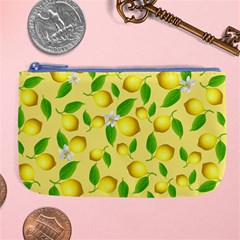 Lemon Pattern Large Coin Purse