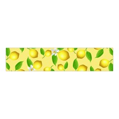 Lemon Pattern Velvet Scrunchie by Valentinaart