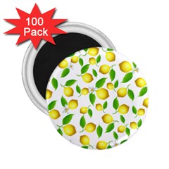 Lemon Pattern 2 25  Magnets (100 Pack)  by Valentinaart