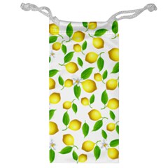 Lemon Pattern Jewelry Bag by Valentinaart