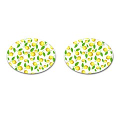 Lemon Pattern Cufflinks (oval) by Valentinaart