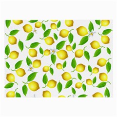 Lemon Pattern Large Glasses Cloth (2-side) by Valentinaart