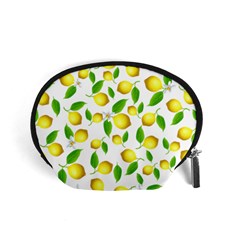 Lemon Pattern Accessory Pouches (small)  by Valentinaart