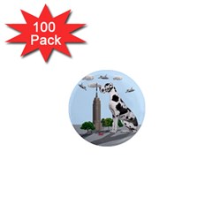 Great Dane 1  Mini Magnets (100 Pack)  by Valentinaart