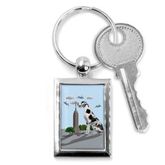 Great Dane Key Chains (rectangle)  by Valentinaart