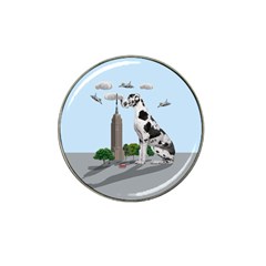 Great Dane Hat Clip Ball Marker by Valentinaart