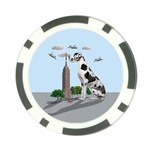 Great Dane Poker Chip Card Guard Front