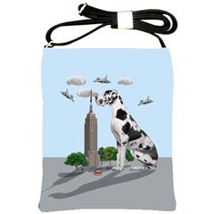 Great Dane Shoulder Sling Bags by Valentinaart