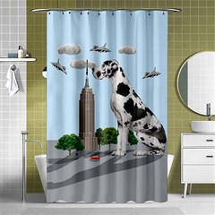 Great Dane Shower Curtain 48  X 72  (small)  by Valentinaart