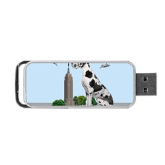 Great Dane Portable Usb Flash (two Sides) by Valentinaart