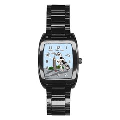 Great Dane Stainless Steel Barrel Watch by Valentinaart