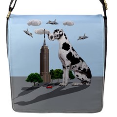 Great Dane Flap Messenger Bag (s) by Valentinaart